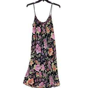 Morgan Taylor Intimates Nightgown size L Floral Vintage 90s Gown Ruffle Feminine